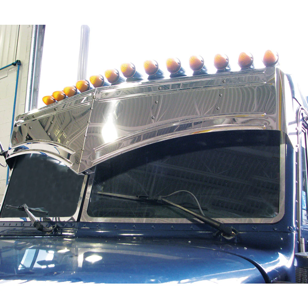 Peterbilt 15-1/2" Slammed Beaded Batman Visor (1992+)