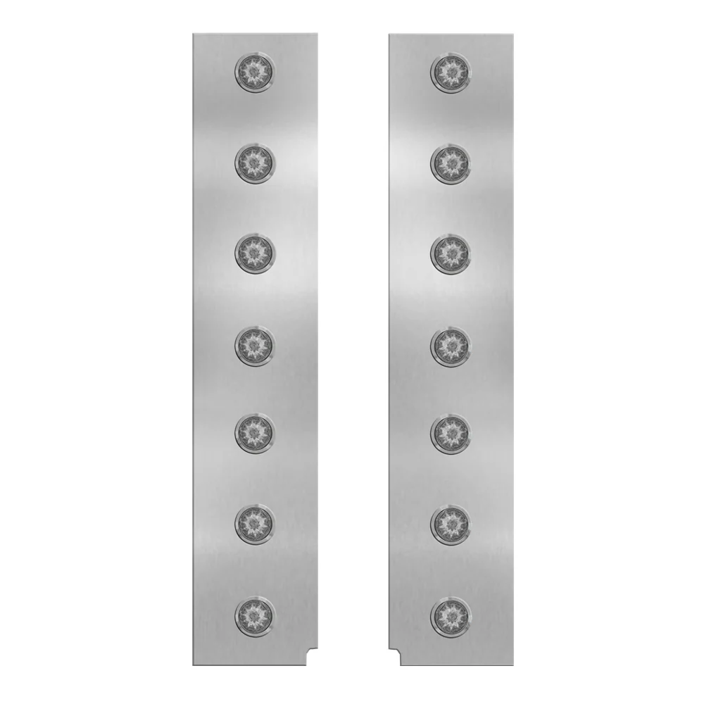 Peterbilt 15" Front Air Cleaner Light Bars with Mini Watermelon Lights - Image 4