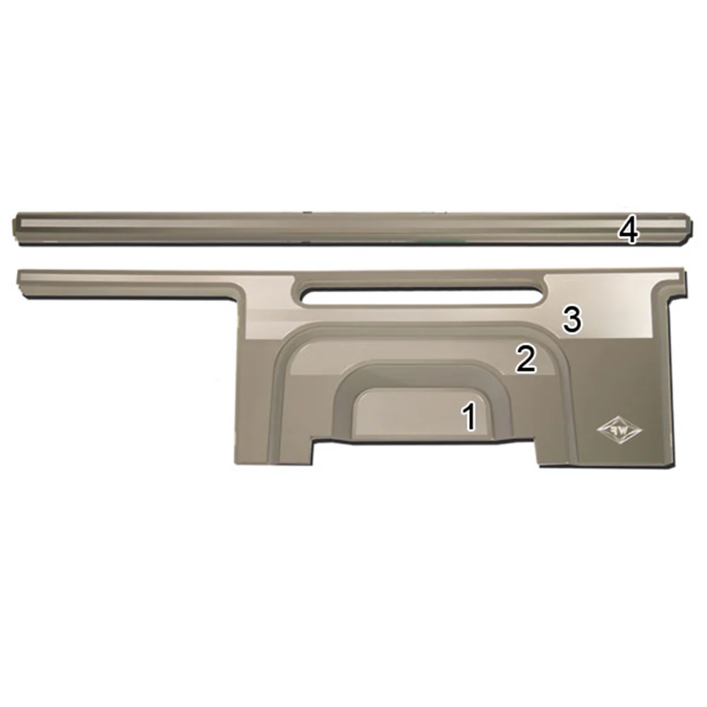 Peterbilt 2006+ Stainless Dash Panel Molding Trim - Image 2