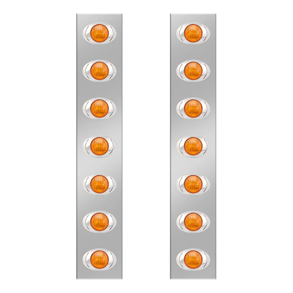 Peterbilt 22" Front Air Cleaner Magnum 3 LED Light Bars - Image 2