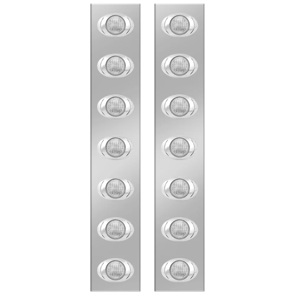 Peterbilt 22" Front Air Cleaner Magnum 3 LED Light Bars - Image 3