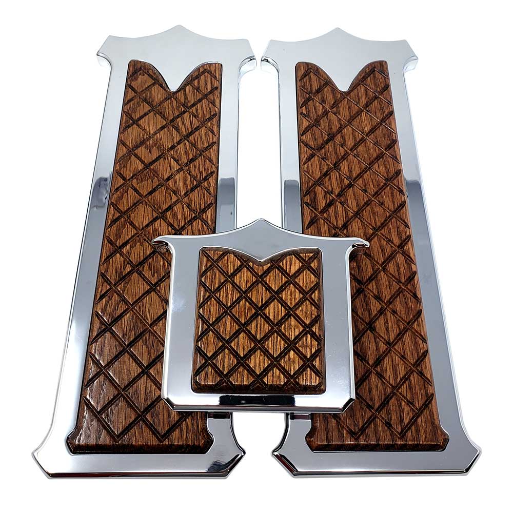 Peterbilt 3-Piece Diamond Red Oak Pedal Set