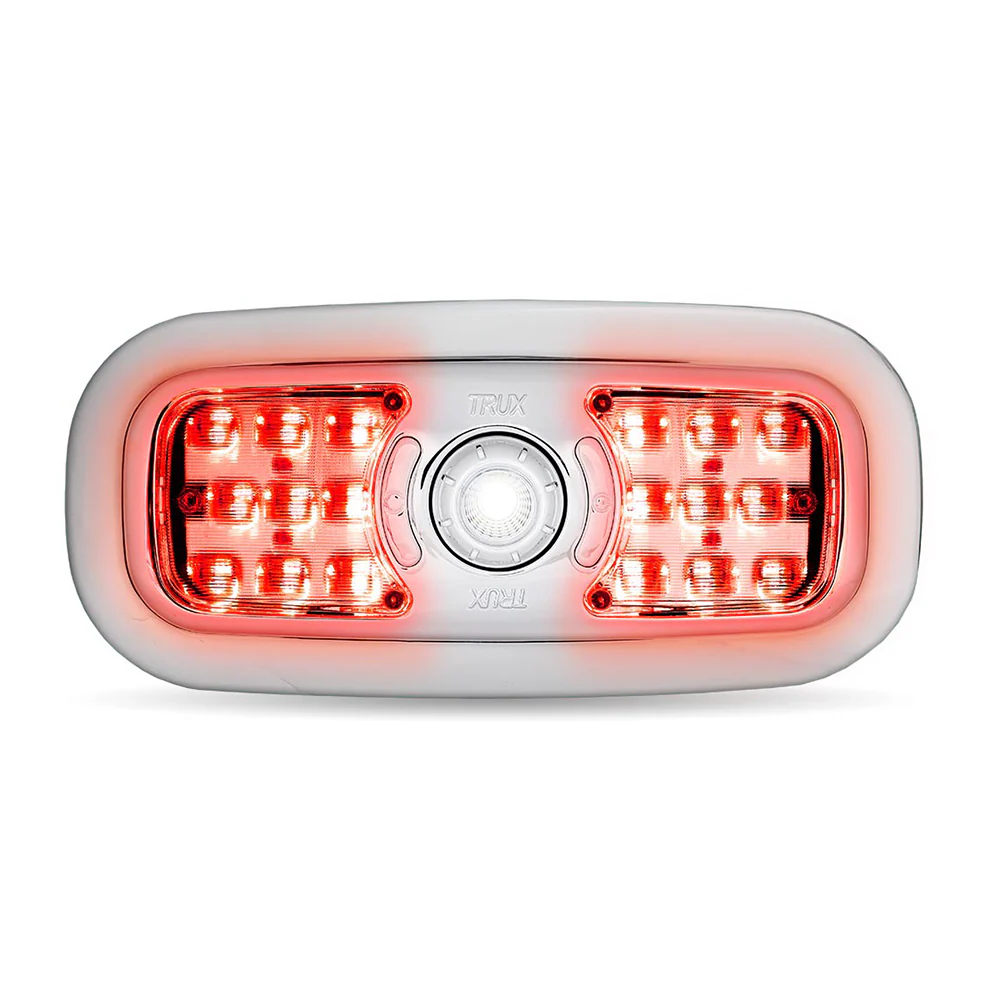Peterbilt 300 Series Chrome Plated 7-Color 20 LED Dome Light - Image 6