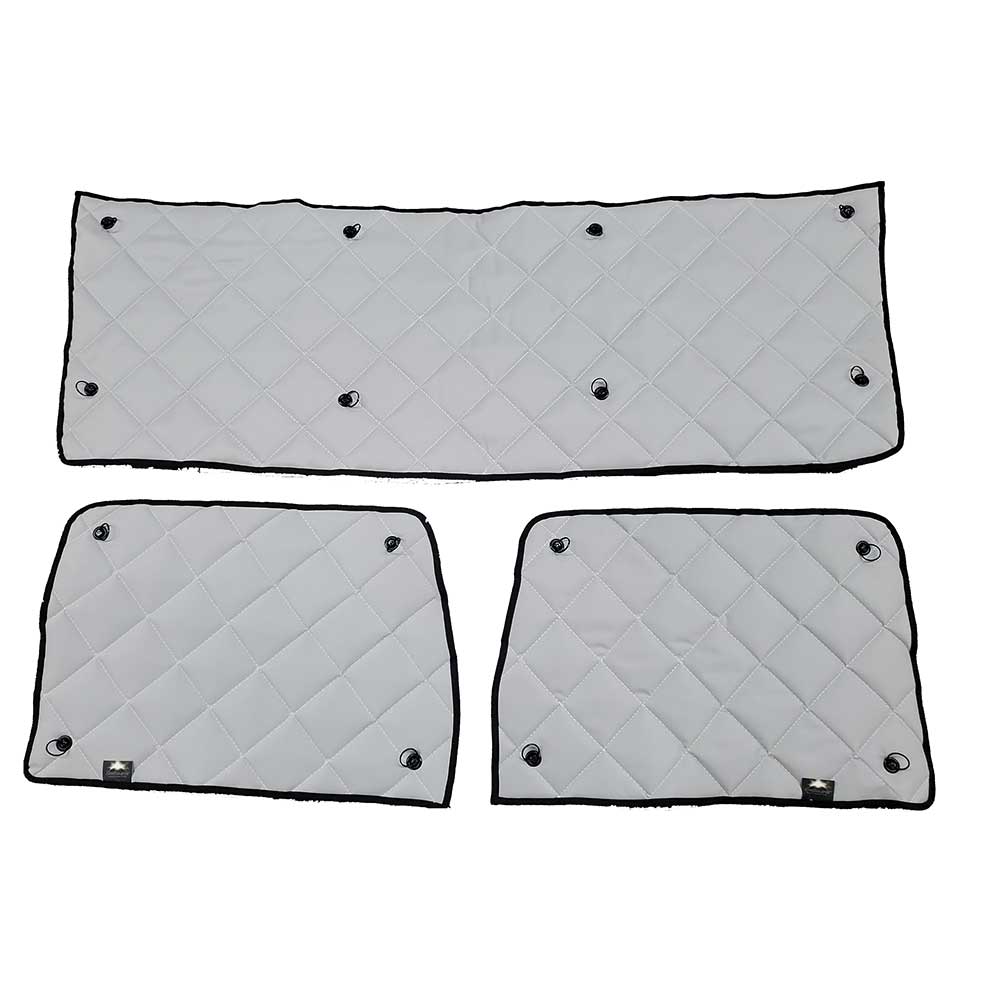 Peterbilt 330, 335, 337, 348, 365, 367, 379, 384, 386, 388, 389 ZenEclipse Blackout Window Covers - Grey