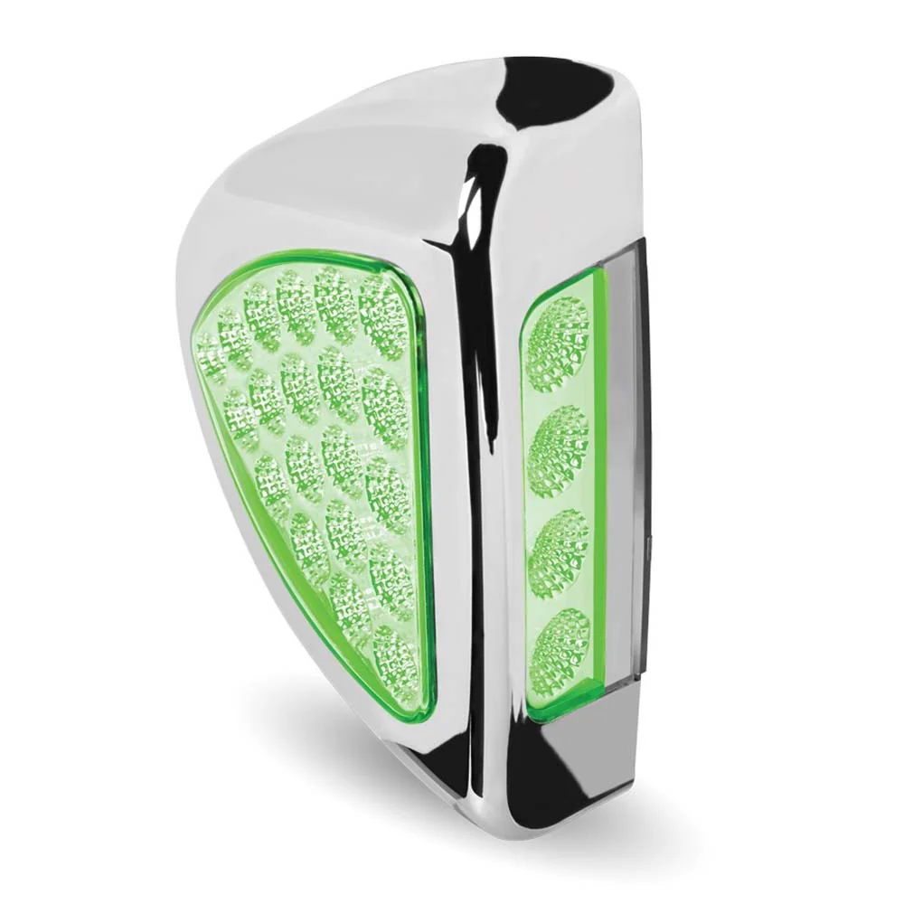 Peterbilt 357, 365, 367, 378, 379 Dual Revolution Clear Amber Turn Signal & Marker to Auxiliary LED Side Headlight - Image 3