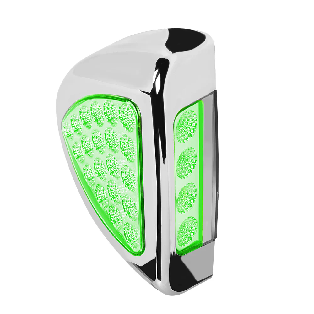Peterbilt 357, 365, 367, 378, 379 Dual Revolution Clear Amber Turn Signal & Marker to Auxiliary LED Side Headlight - Image 9