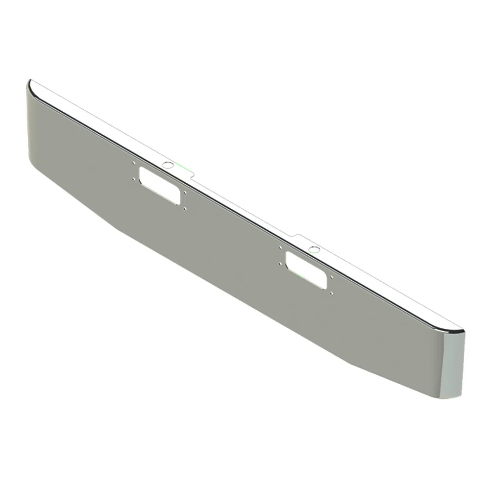 Peterbilt 359, 352 16" Tapered Chrome Bumper - Image 2