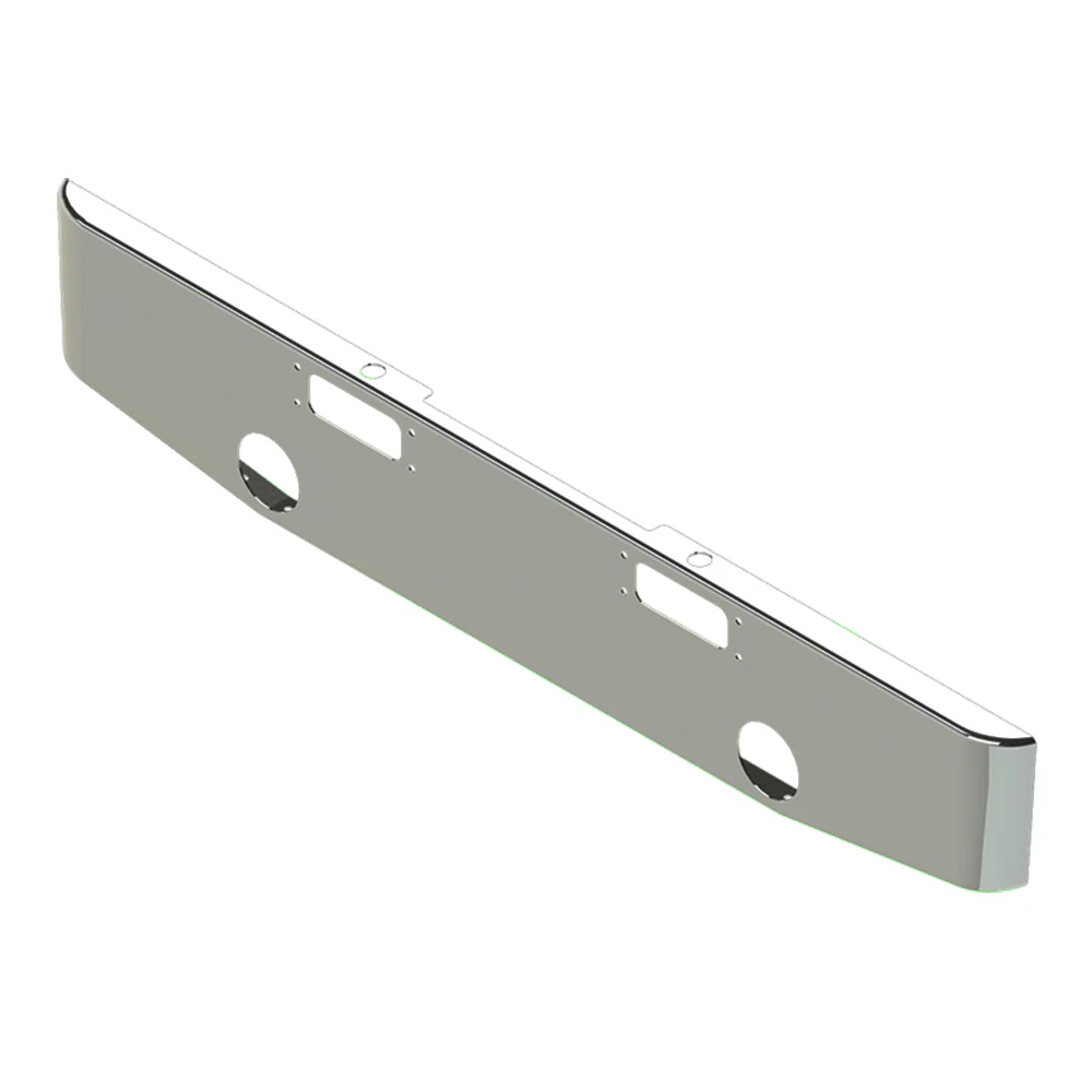 Peterbilt 359, 352 16" Tapered Chrome Bumper - Image 2
