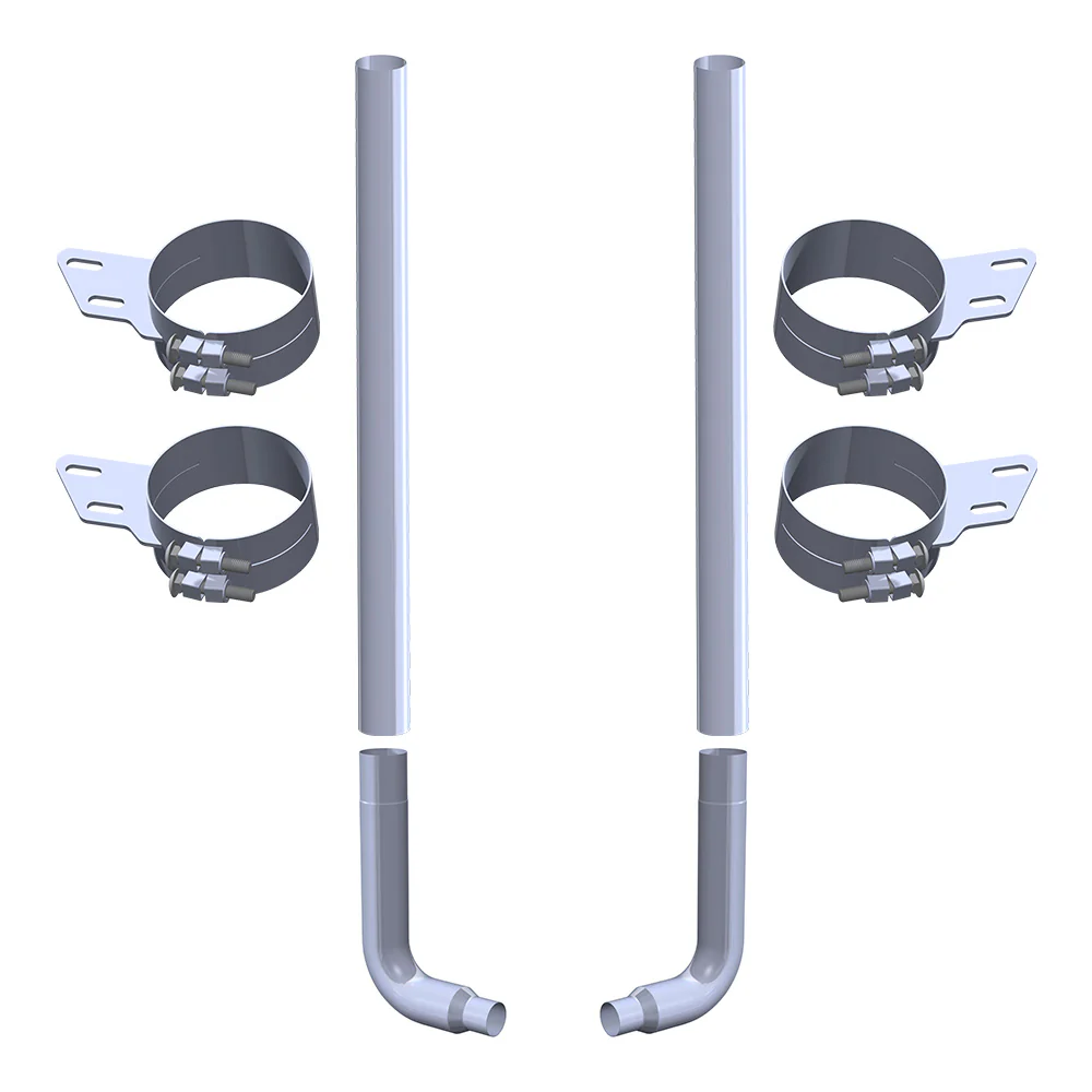 Peterbilt 359, 379, 389 6" x 108" Stove Pipe Top Exhaust Kit