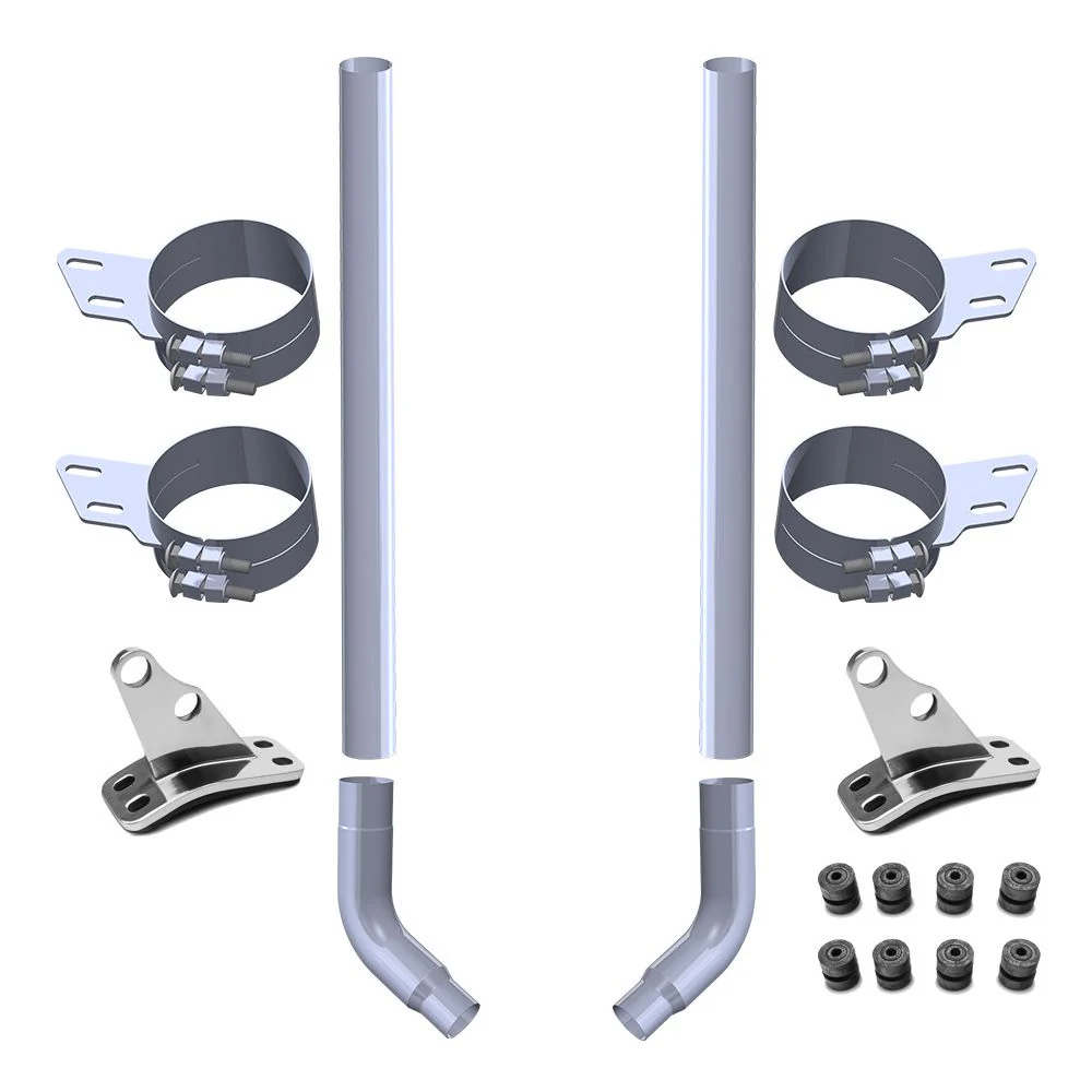 Peterbilt 359, 379, 389 7" x 108" Stove Pipe Exhaust Kit