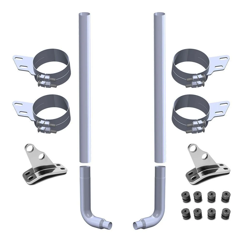 Peterbilt 359, 379, 389 8" x 96" Stove Pipe Exhaust Kit