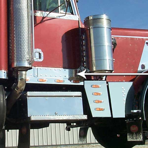 Peterbilt 359 Dimpled Under Door Panels