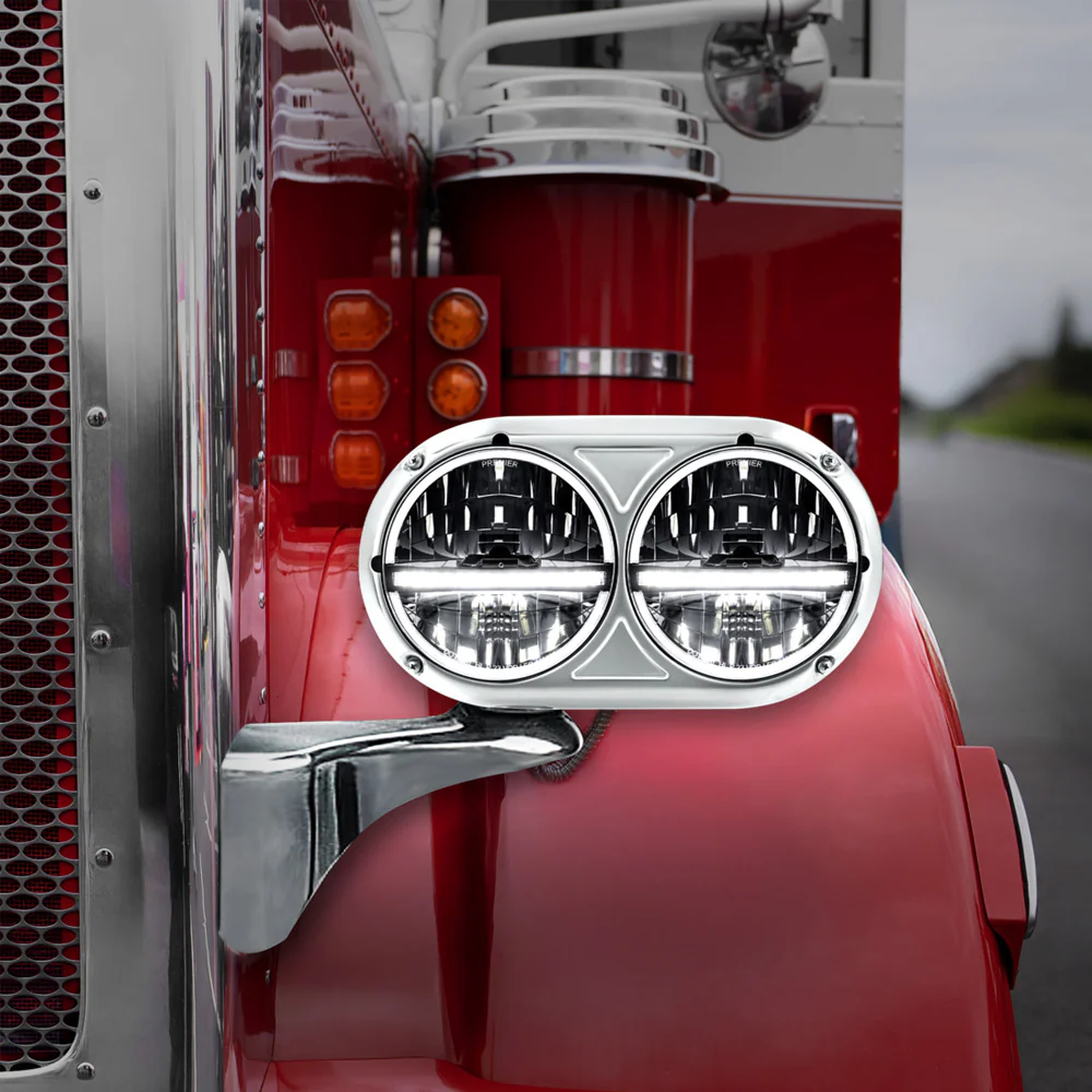 Peterbilt 359 Headlight SS 20 LED Assembly with Position Light - Image 3