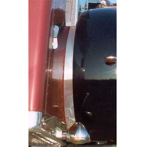 Peterbilt 359 Inner Fender Trim Stainless Steel