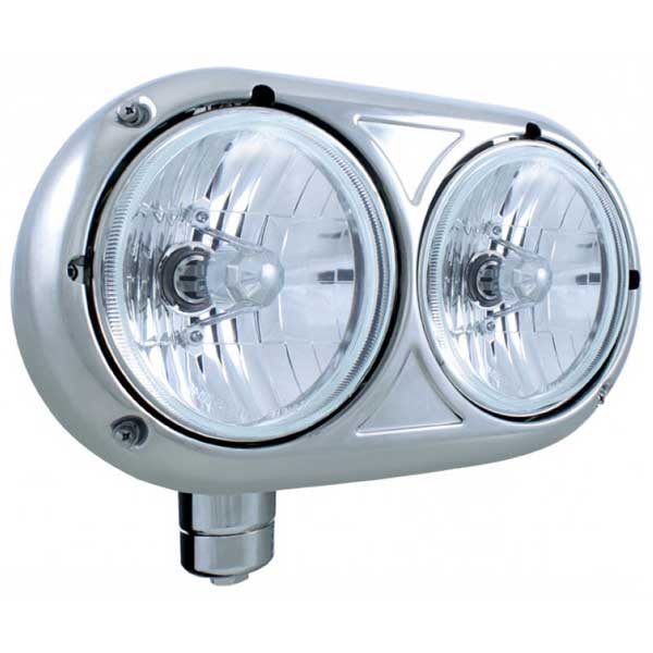 Peterbilt 359 Stainless Classic Dual Headlight - Image 2