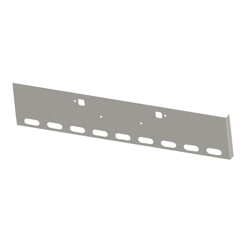 Peterbilt 365, 367, 388, 389, 567  20" Boxed End Chrome Bumper with 9 Oval Light Cutouts and Tow Holes