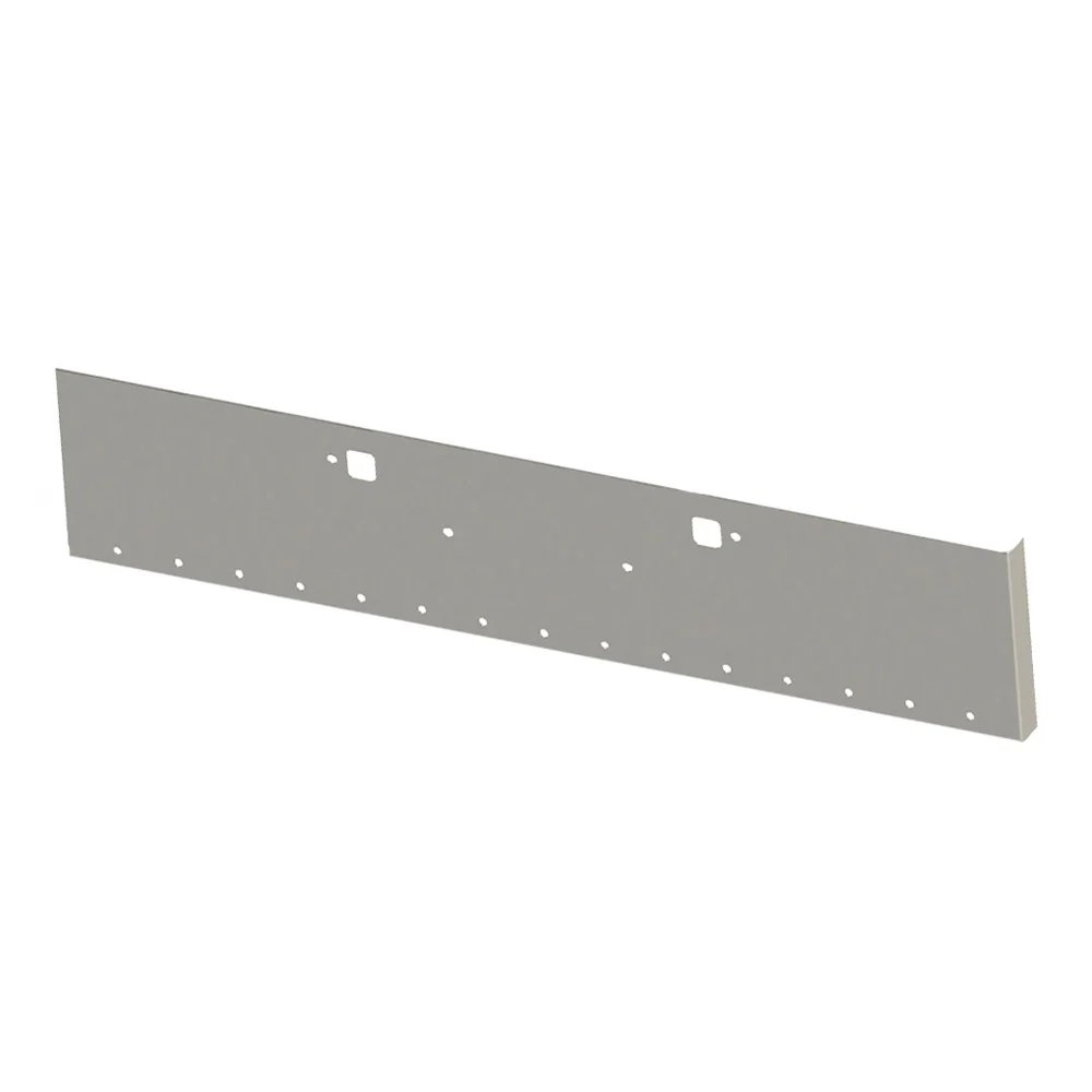 Peterbilt 365, 367, 388, 389, 567 20" Boxed End Chrome Bumper with Fifteen 3/4" Light Cutouts and Tow Holes