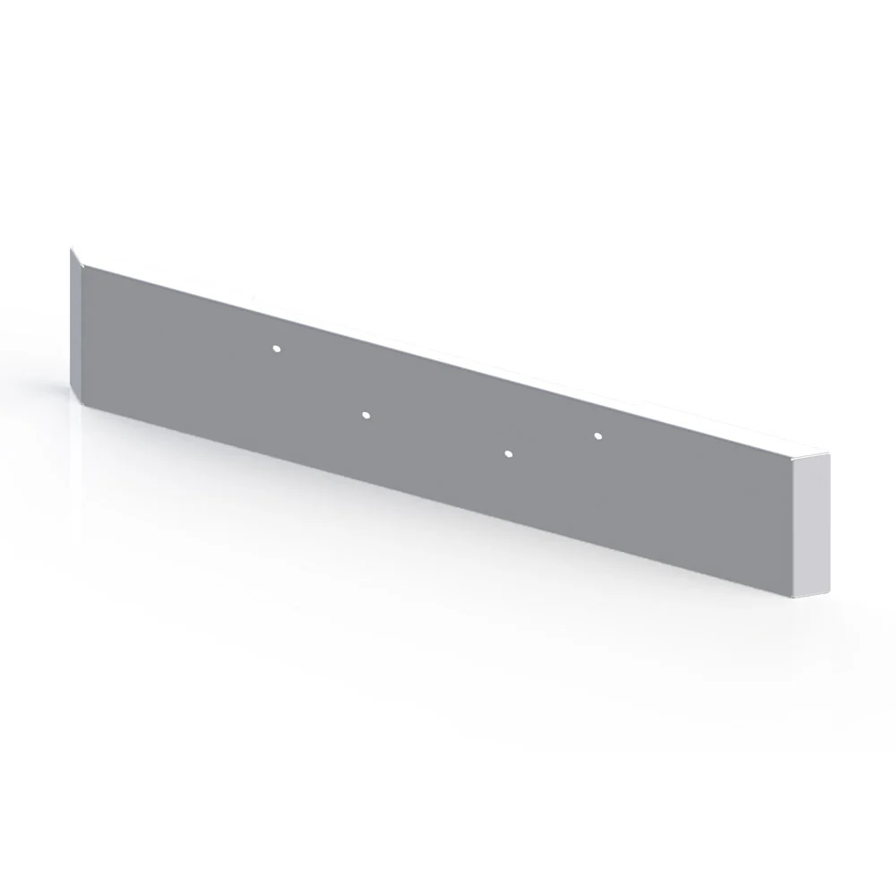 Peterbilt 365, 367, 388, 389, 567, Kenworth W990 18" Mitered End Chrome Plated Carbon Steel Bumper