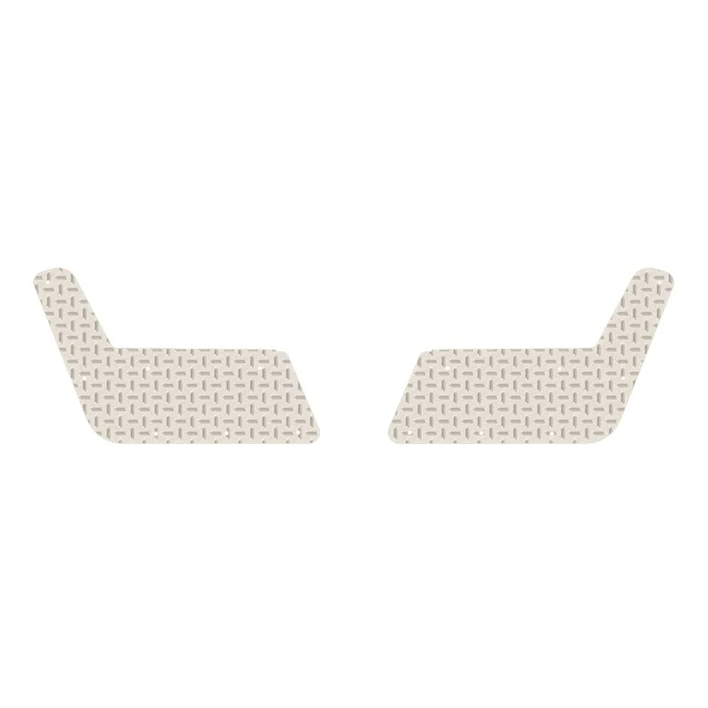 Peterbilt 367, 567 Setback Axle Bumper Aluminum Diamond Plate Top Plates for Valley Chrome Bumpers