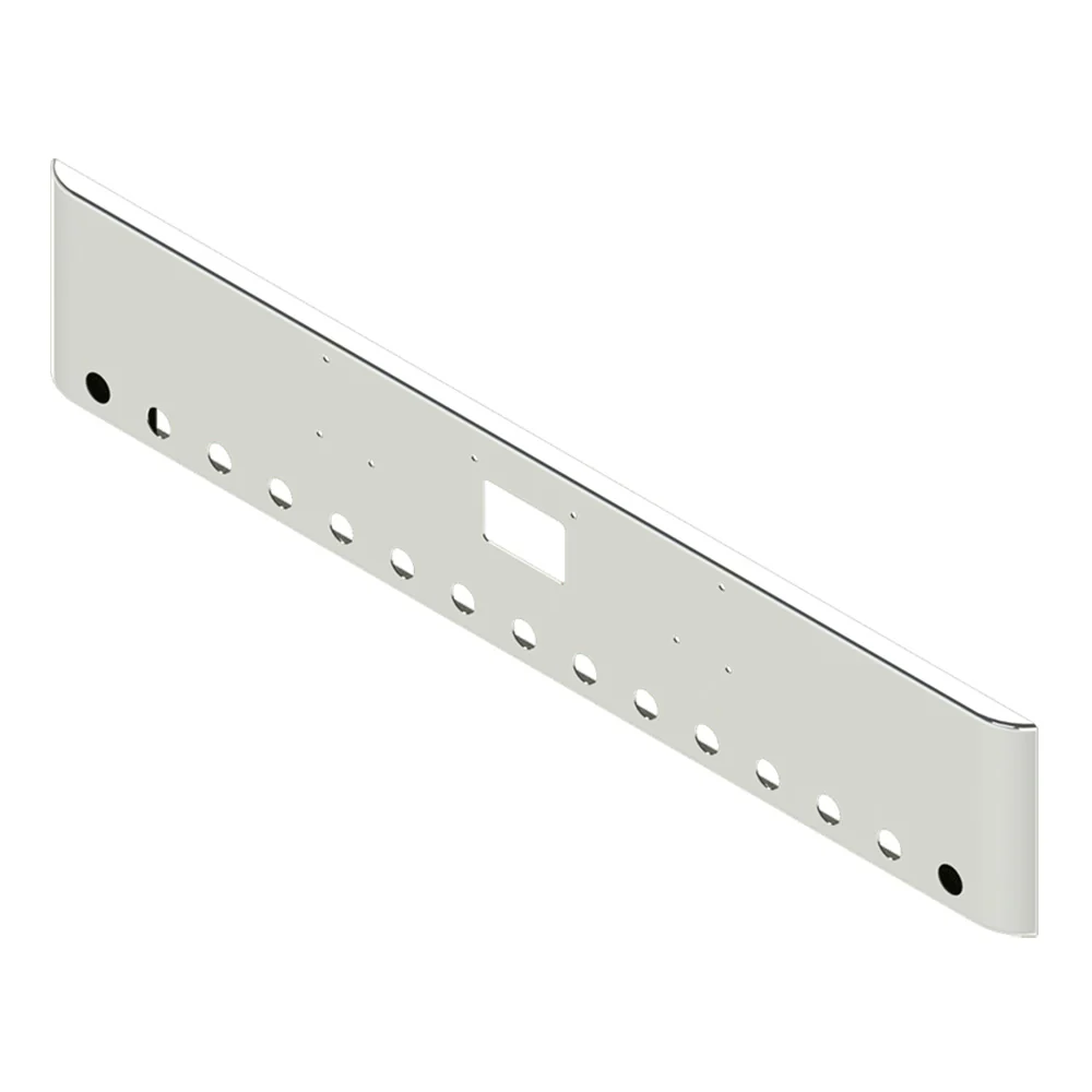 Peterbilt 378, 379 18" Texas Square Chrome Bumper - Image 2