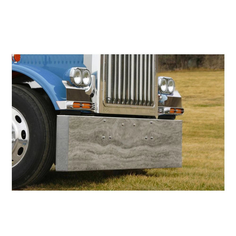 Peterbilt 379 18" Stainless Mitered End Bumper