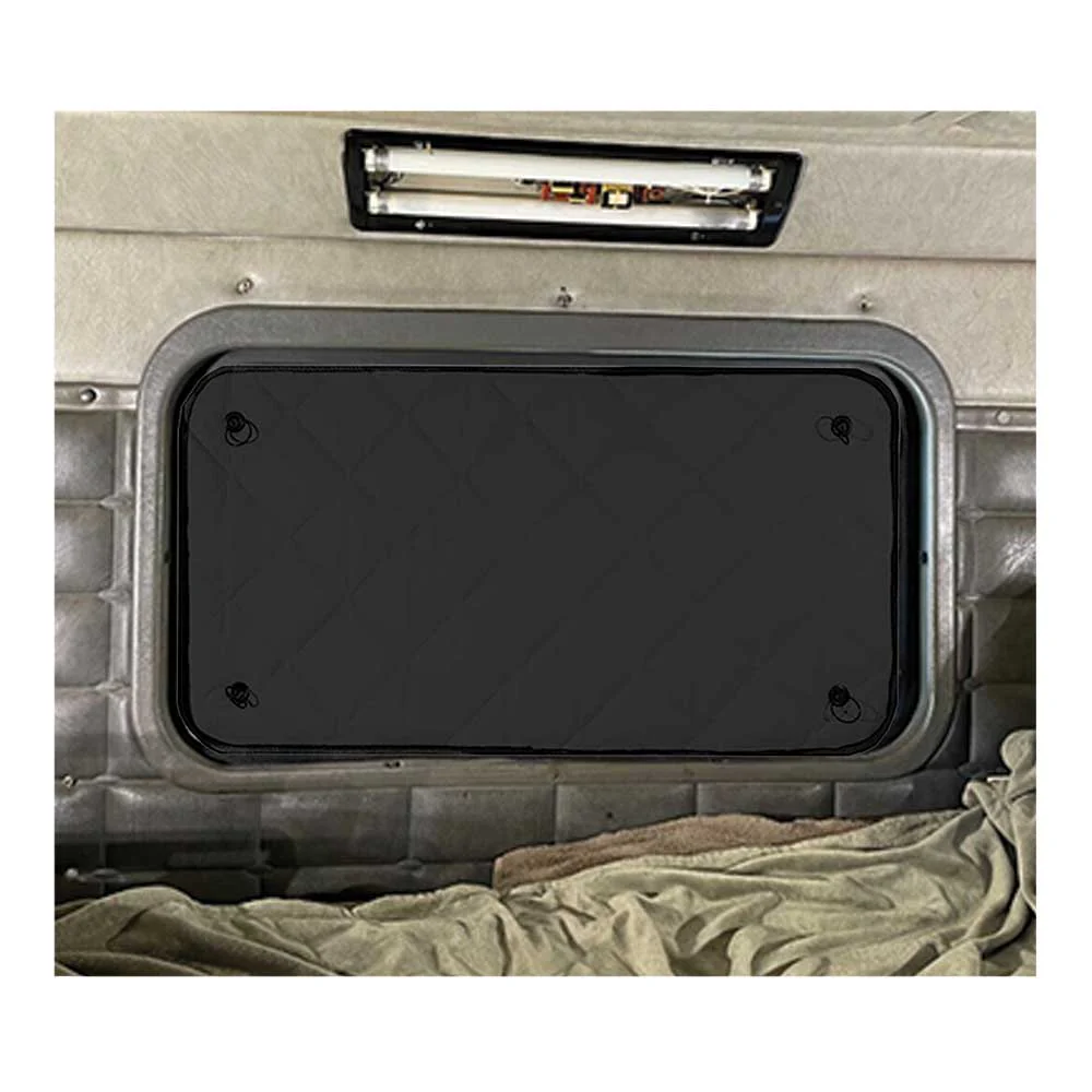 Peterbilt 379 2004 and older ZenEclipse Rear Window Cover - Black