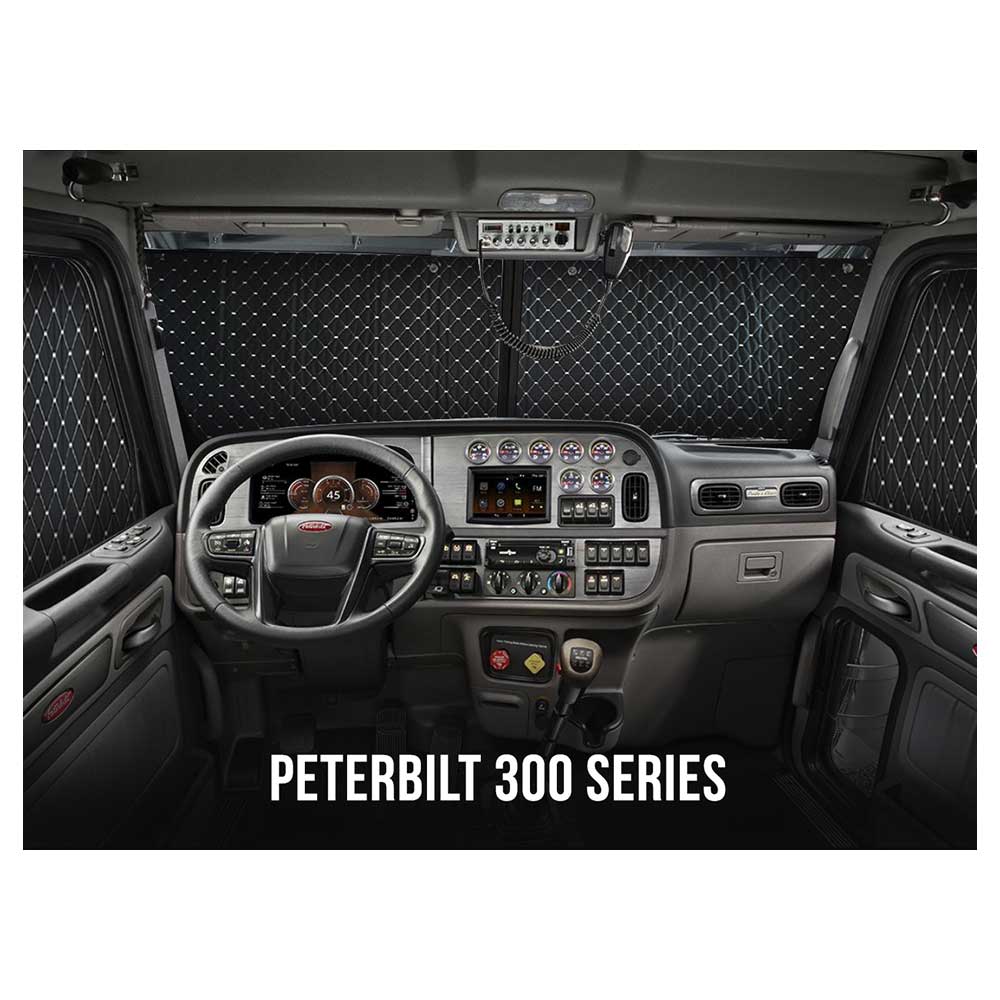 Peterbilt 379, 386, 387, 388, 389 Sun Shields - 3 Piece Kit
