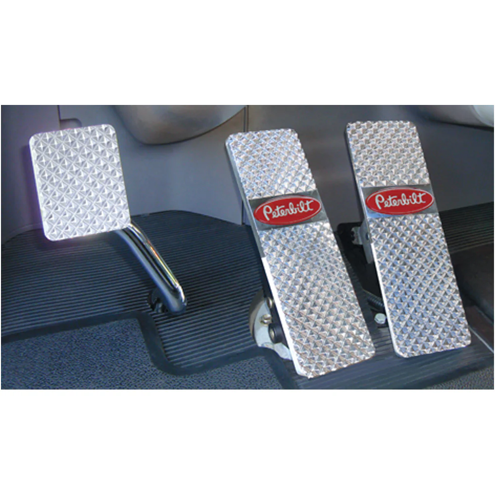 Peterbilt 379, 386, 388, 389 1994+ Diamond Billet Logo Pedals