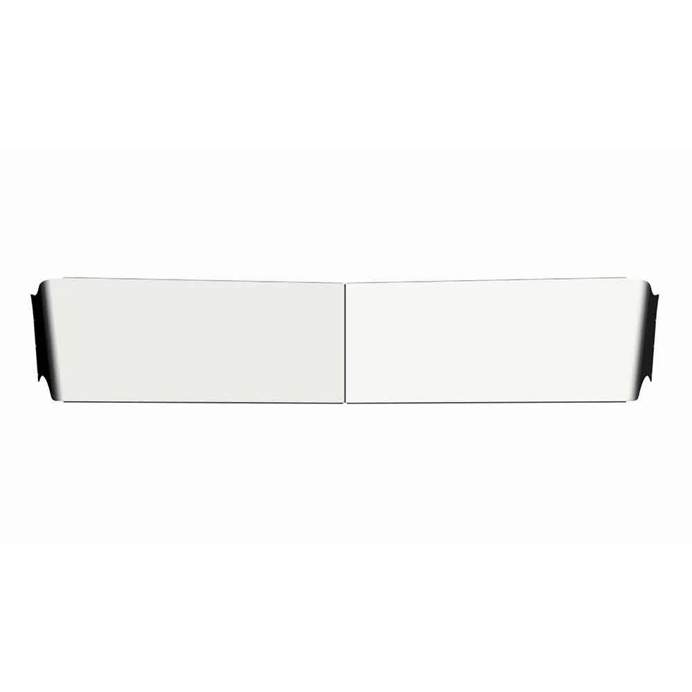 Peterbilt 379, 388, 389 Chrome Plated Stainless Steel 12" Straight Visor