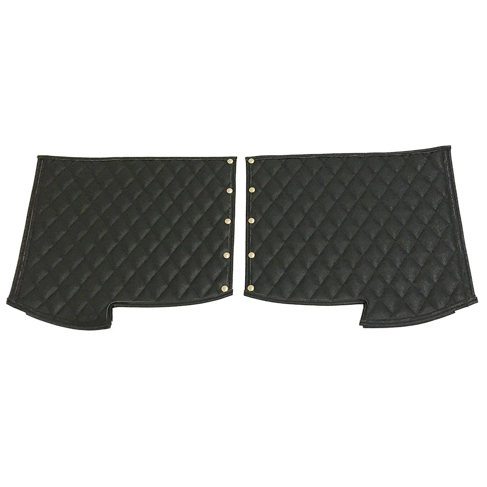 Peterbilt 379 Black Quilted Fender Guards - Image 2