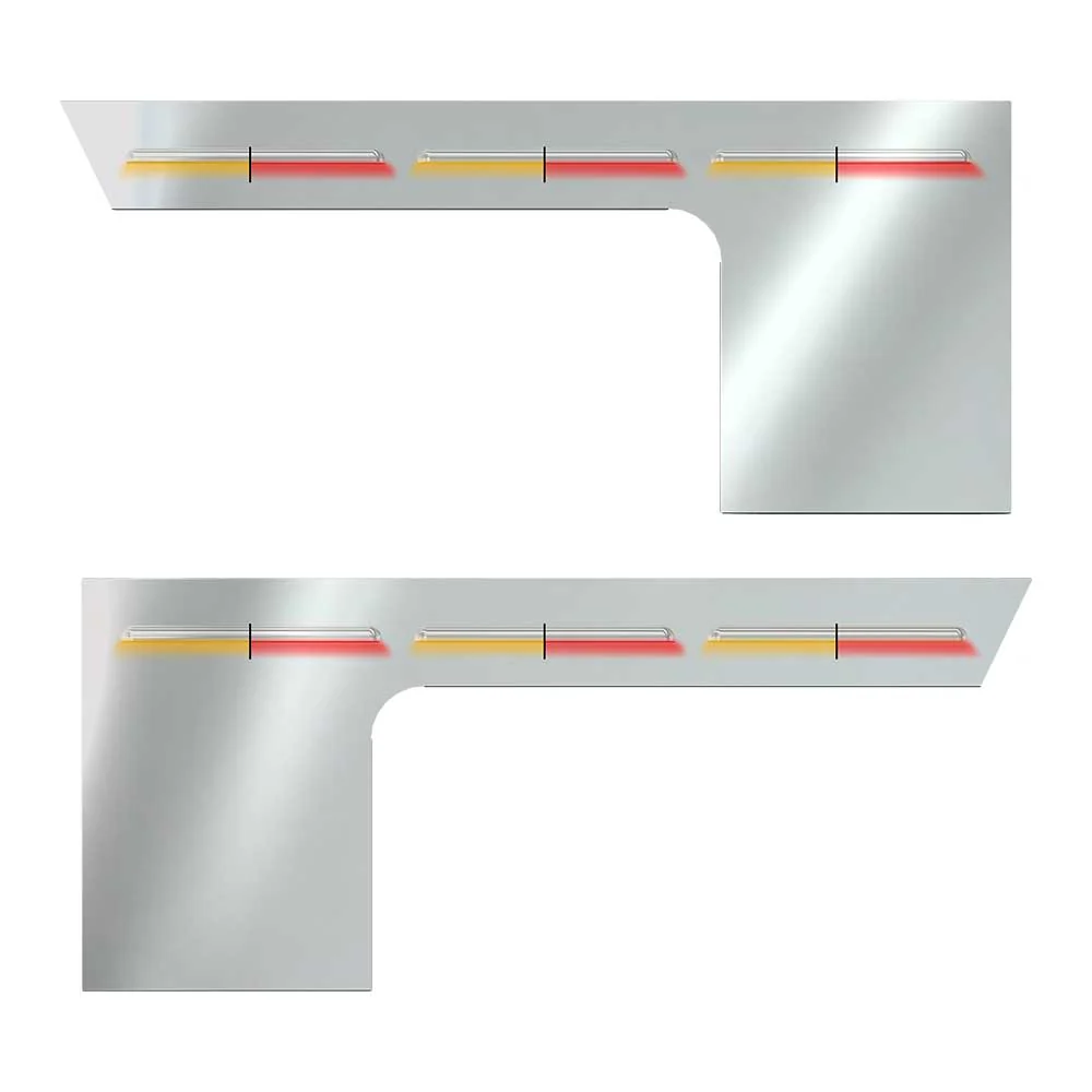 Peterbilt 379 Cab & Cowl Panels with LED Dual Glow Strips - Image 5