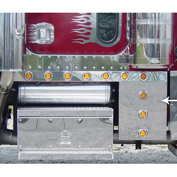 Peterbilt 379 Cowl Extension with LED Lights