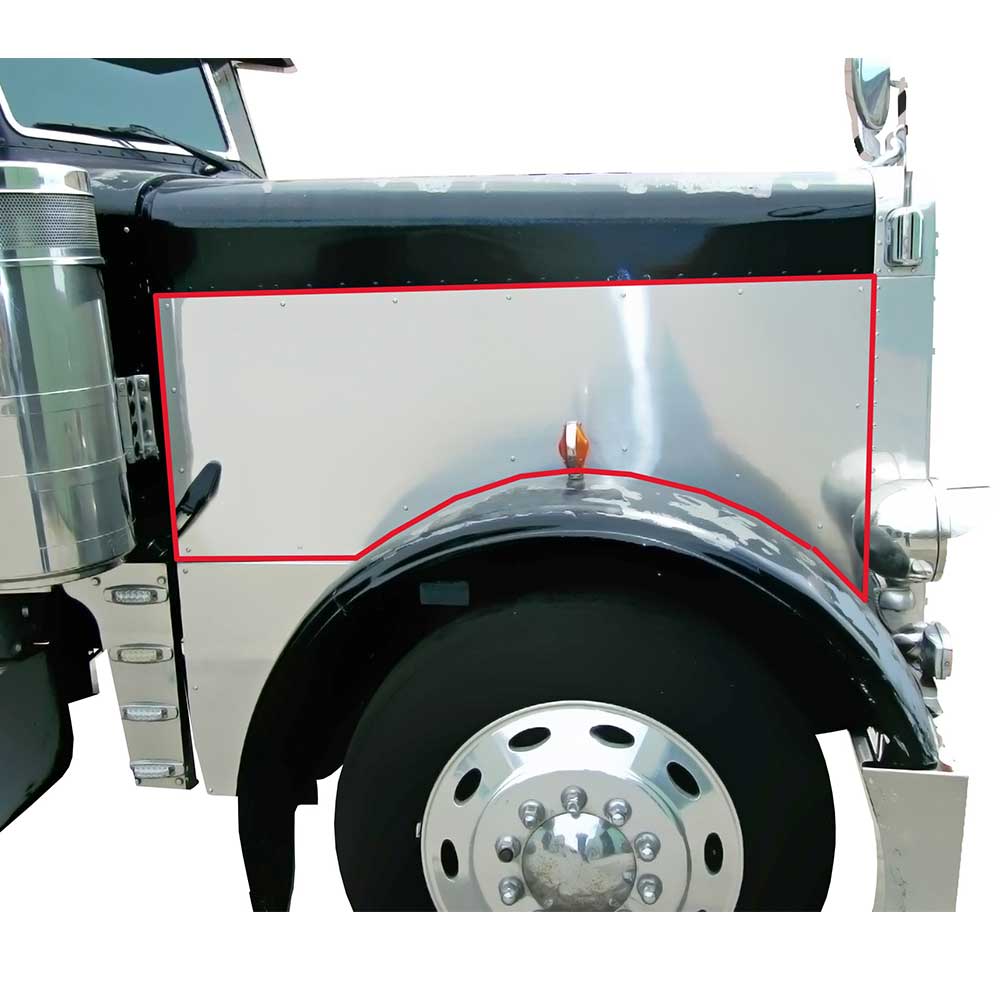 Peterbilt 379 Long Hood Stainless Steel Side Panels