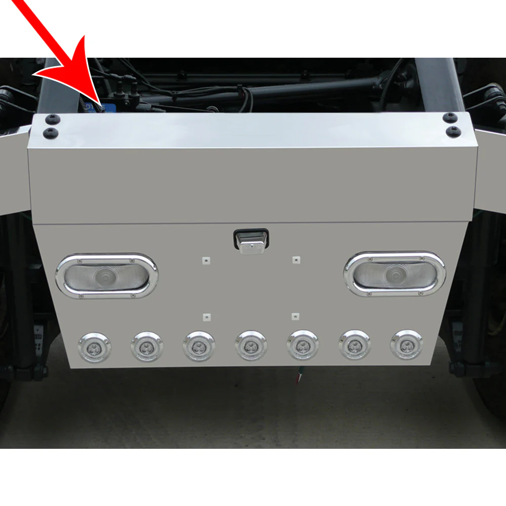 Peterbilt 379 Rear Frame Cover for Steel Crossmember - Image 2