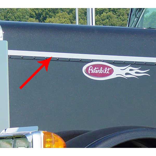 Peterbilt 379 Regular Hood Side Hood Trim Stripes