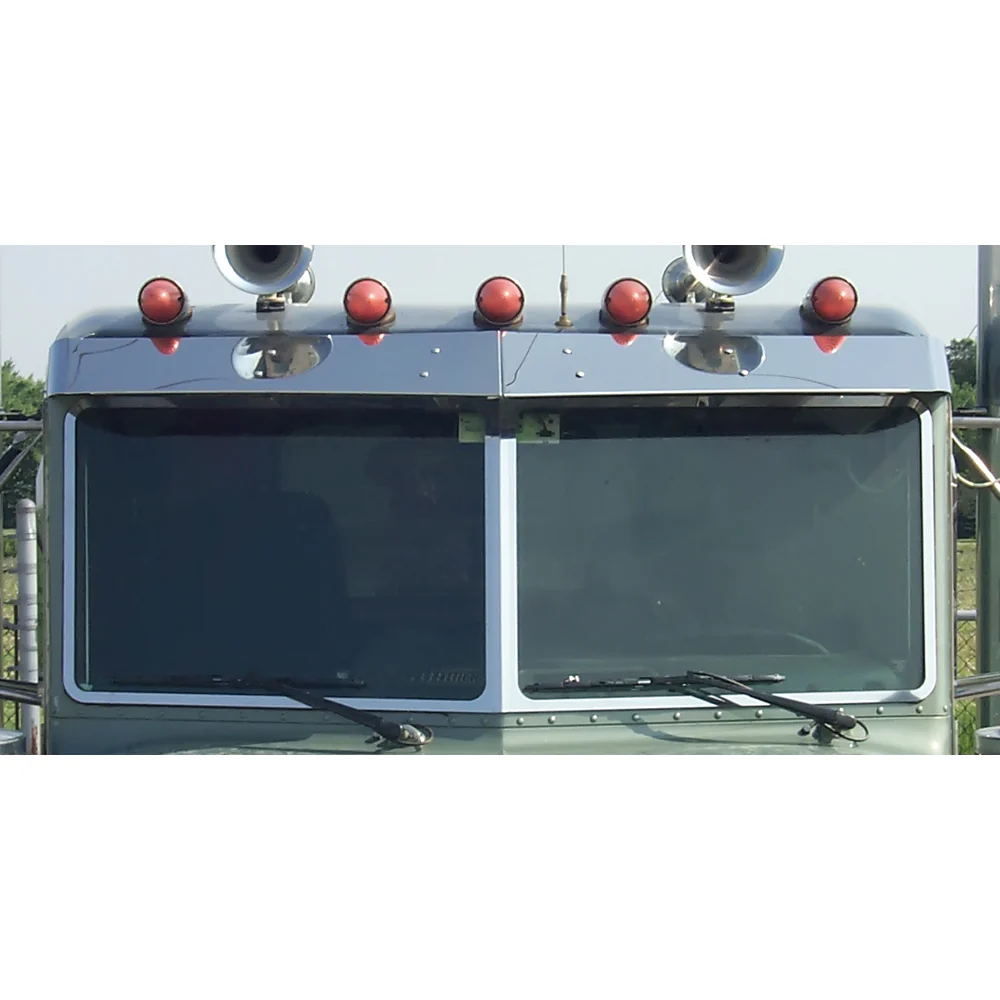 Peterbilt 379 Stainless Steel Windshield Trim - Image 2