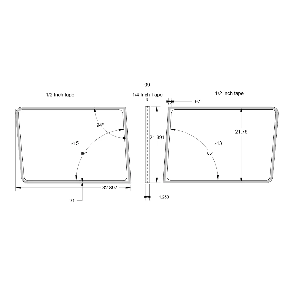 Peterbilt 379 Stainless Steel Windshield Trim - Image 4