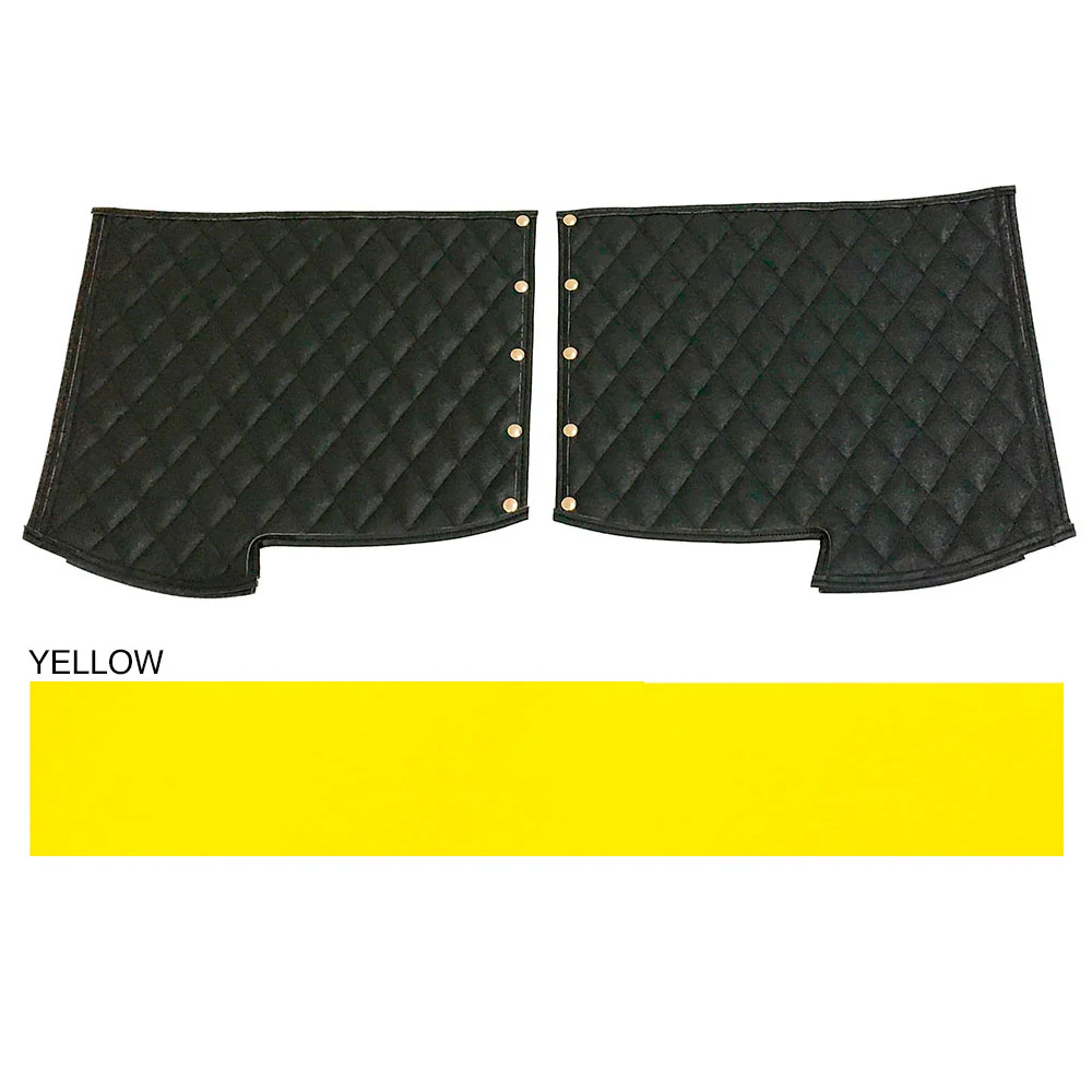 Peterbilt 379 Yellow Quilted Fender Guards