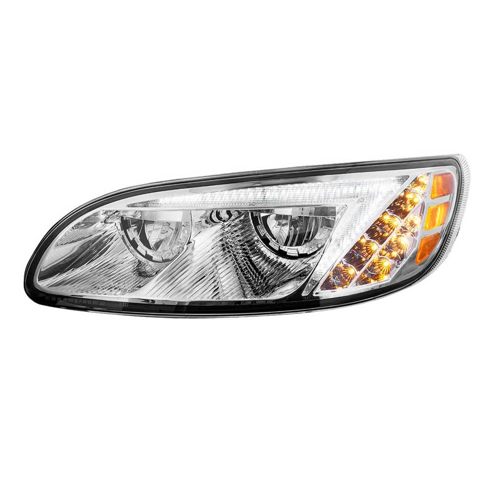 Peterbilt 382, 384, 386, 387 Chrome 58 LEDs Headlight