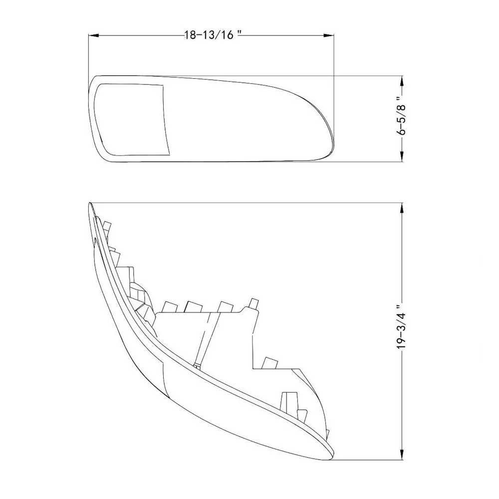 Peterbilt 382, 384, 386, 387 Chrome 58 LEDs Headlight - Image 7