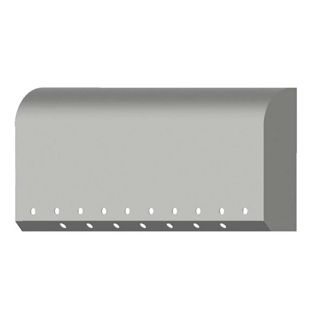 Peterbilt 386, 389 Paintable Aluminum Shock Cover with Ten 3/4" Holes and Seven 3/4" Holes Cutouts