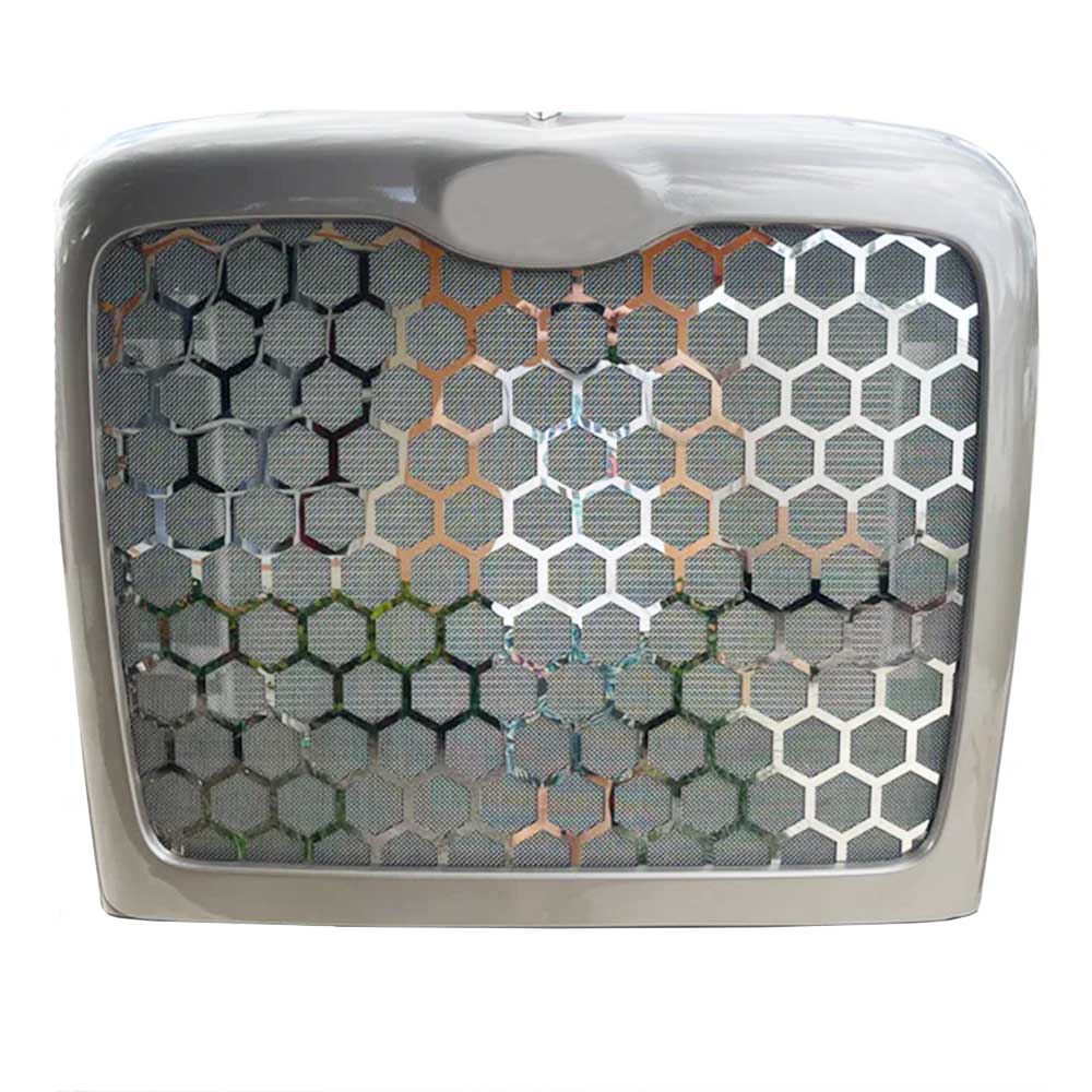 Peterbilt 386 Stainless Steel Honeycomb Grill with Mesh - Image 2