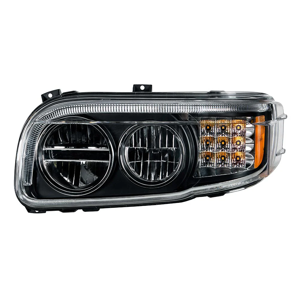 Peterbilt 388, 389, 567 Blackout LED Headlight with Turn and Position Light Bars - Image 4