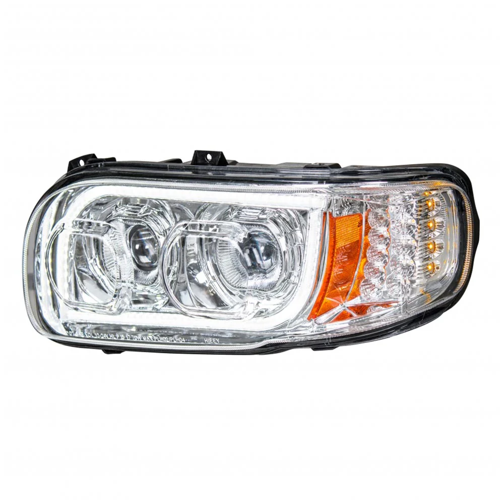 Peterbilt 388, 389, 567 Chrome LED Headlight - Image 2