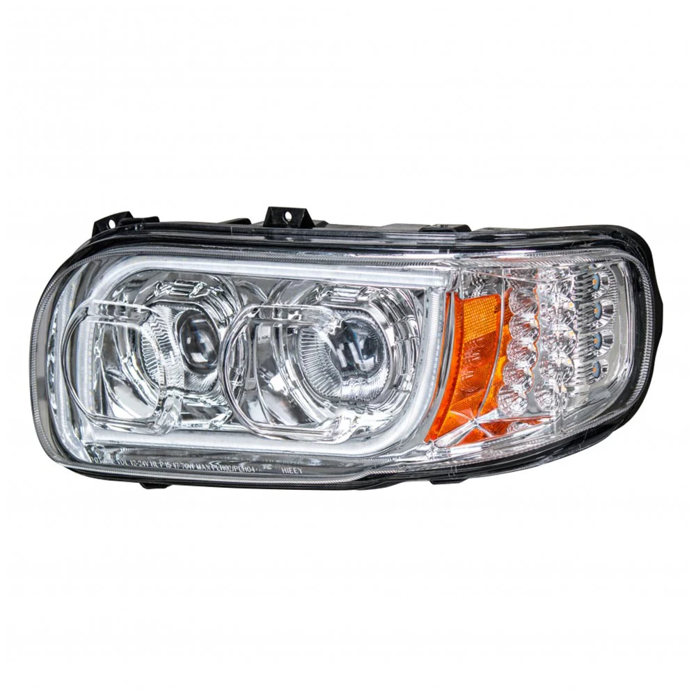 Peterbilt 388, 389, 567 Chrome LED Headlight - Image 3