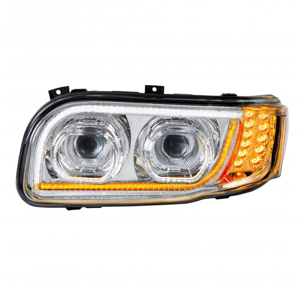 Peterbilt 388, 389, 567 Chrome LED Headlight - Image 4