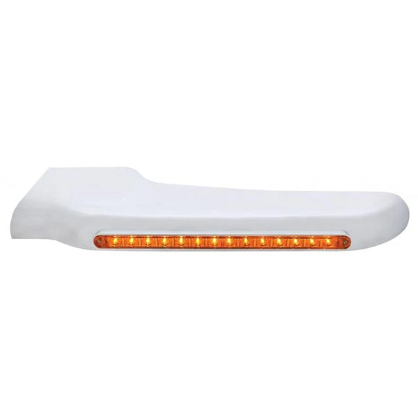 Peterbilt 388, 389 Amber 14 LED Front Fender Covers - Image 4