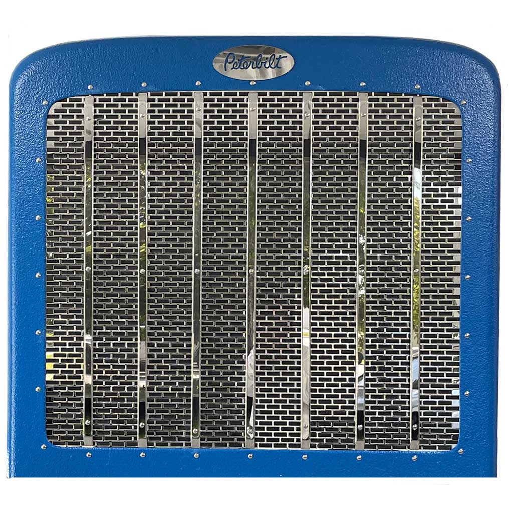 Peterbilt 388, 389 Stainless Steel Punch Brick Design Grill