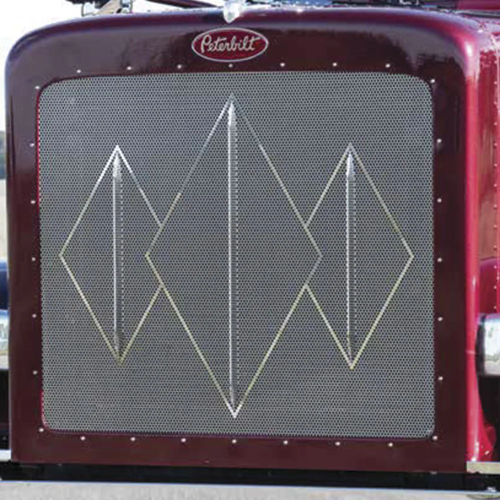 Peterbilt 388, 389 Triple Diamond Grill with Bars - Image 2