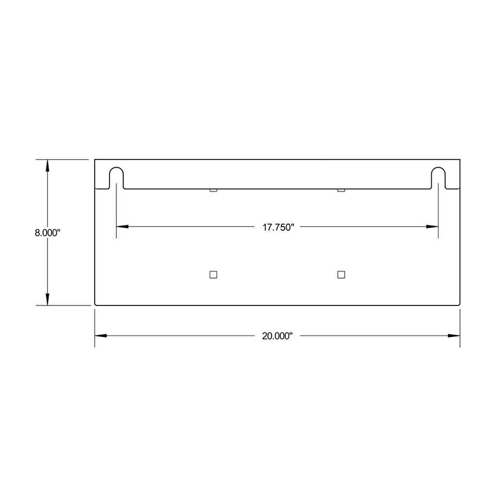 Peterbilt 389, 388 430 Stainless Steel License Plate Holder - Image 2